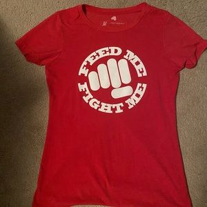 Feed Me Fight Me “Iron Therapy” Red T-Shirt - Women’s Size M
